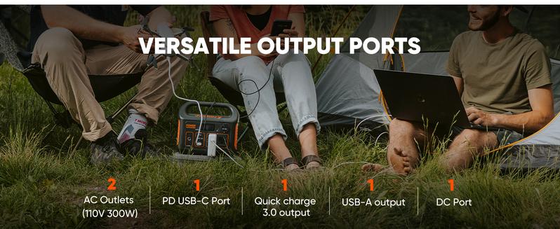 Jackery Solar Generator 300 - Portable Power Station with 293Wh Battery & 102W Fast Charger, 300W AC Outlet (110V) for Outdoor Adventures, Travel & Blackouts Jackery Solar Generator 300 - Portable Power Station with 293Wh Battery & 102W Fast Charger, 300W AC Outlet (110V) for Outdoor Adventures, Travel & Blackouts