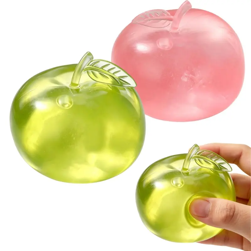 Apple Squishy, Maltose Slow Rising Stress Relief, 2026 New Green Apple Shaped Squeezes Balls, Soft Cute Fruit Anxiety Relief for Office Home Travel