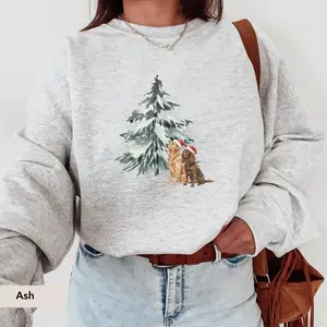 Custom Dog Christmas Sweatshirt, 30+ Dog breed Owner Shirt, Cute Puppy Christmas Sweater, Best Gift For Animal Lovers