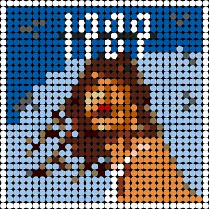 Shake it Off DIY Mosaic Kit 32x32 Stud Baseplate Pixel-Perfect Design for Music Fans and Collectors