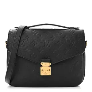 Pre-owned Empreinte Leather Crossbody Bags Louis Vuitton Empreinte Pochette Metis Black
