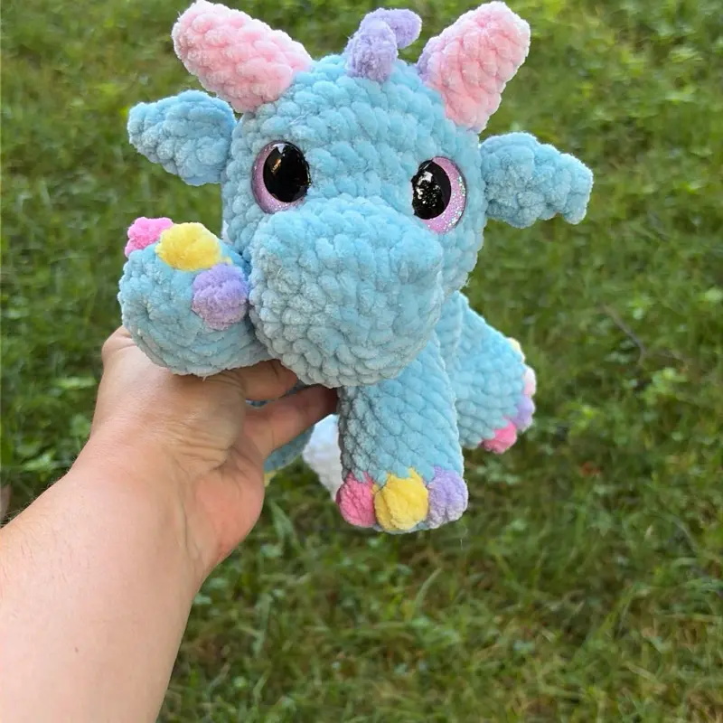 Cotton Candy Dragon Stuffie
