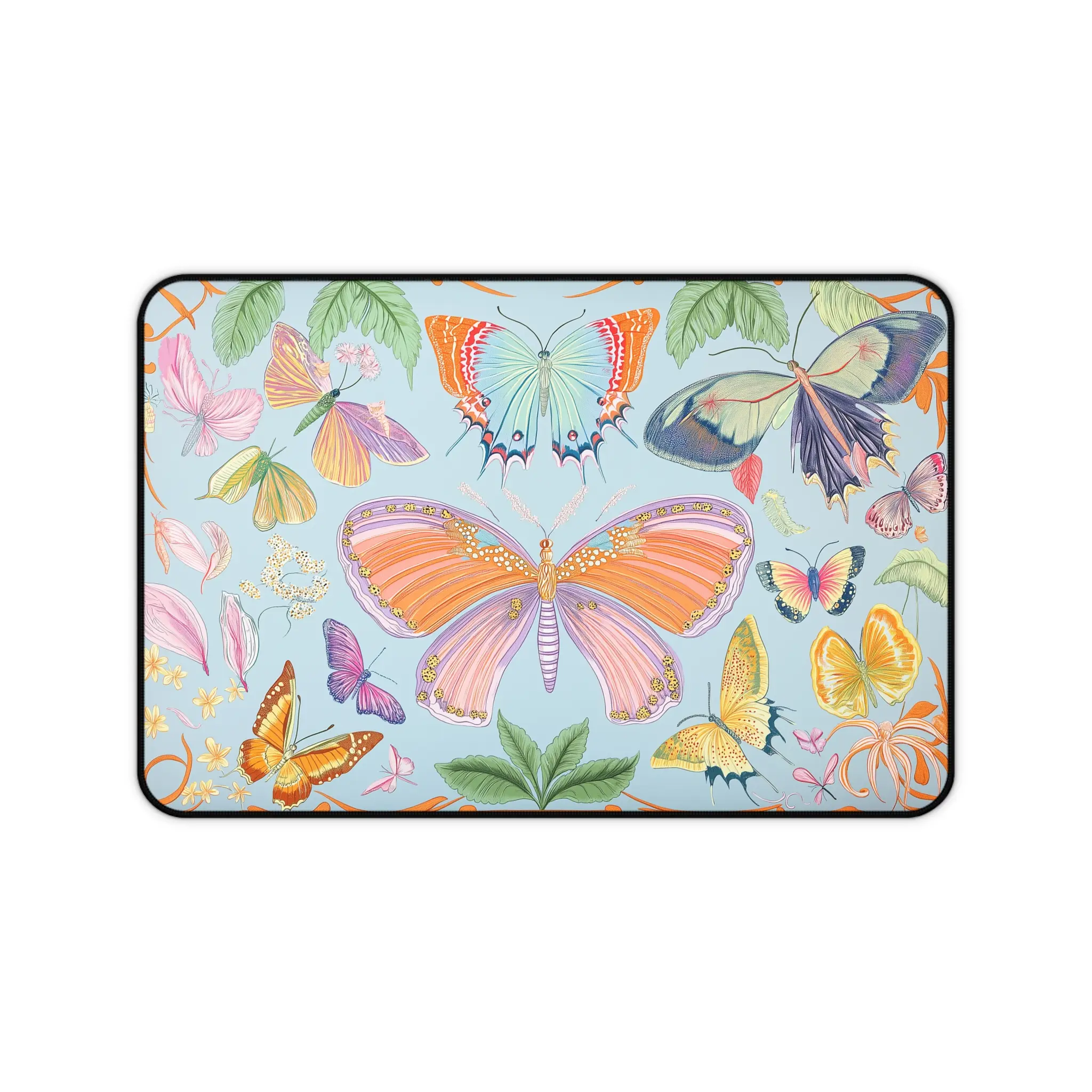 Vibrant Butterfly Desk Pad for a Stylish Workspace! Perfect as Gaming Pad, Office Desk Mat, Mouse Pad"