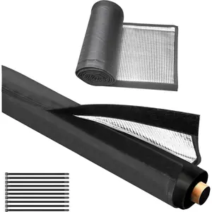 5 Layers HVAC Line Insulation wrap Cover 78.7x10in for Outside Universal ac Covers Copper Pipe Set Waterproof with 600D Oxford Reflective Foil, Prevents Freezing & Condensation for Mini Split