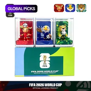 Fifa Authorized 2026 World Cup Mascot Set Collectible Figurines, Canada Maple Mexico Zayu Usa Clutch 6cm Toy Statue, Fan Memorabilia #GLOBAL PICKS