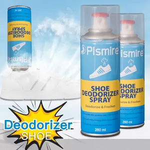 Shoe Deodorizer Spray (5.6 fl/oz) Quick Odor Elimination,260ml ,Fresh Air, No Residue, Upside-Down Spray Design,Ready to Wear Instantly