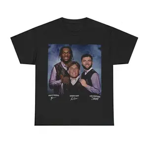 NY Giants Football Graphic T-Shirt Unisex Featuring Jaxson Dart Cam Skattebo and Malik Nabers Art Game Day Fan Apparel