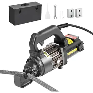 VEVOR Electric Hydraulic Rebar Cutter, 2300W Portable Rebar Cutter, Cutting up to 1.26 Inch (5-32mm) Rebar within 4.5 Seconds, High Power Steel Rebar Cutter with Oil Can Rich Accessories, Black RC-32VEVOR Super Brand Day