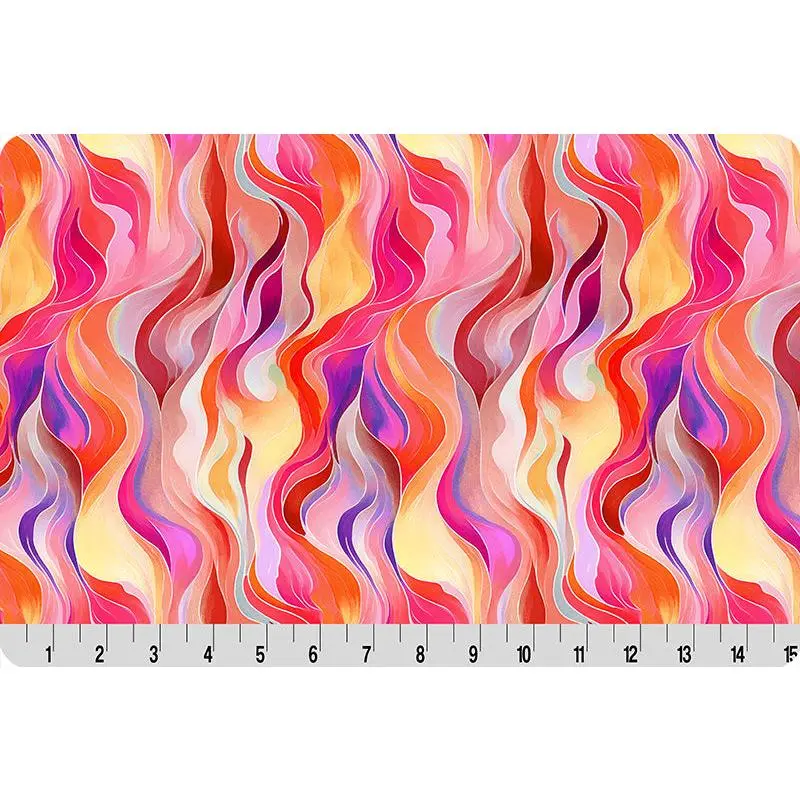 Fabric Shannon Pink Rainbow Wanderlust Quilting Cuddle by the Quarter Yard QC-WLRAINBOW-PINK