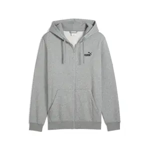 PUMA Mens Essentials No. 1 Logo Hoodie Athletic Outerwear Casual - Grey