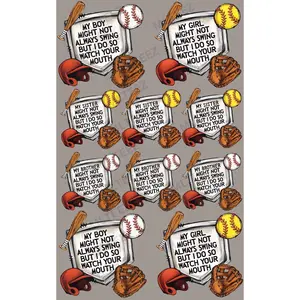 MY BOY/GIRL MIGHT NOT SWING.. PREMADE GANGSHEET  - 22X36 DTF TRANSFERS - DIRECT TO FILM