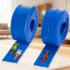 15ft Beginner Flex Track Set for Kids – Flexible, Compatible with Hot Wheels & Diecast Cars, Portable Roll-Up Design