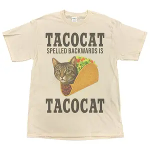 Tacocat Spelled Backwards Graphic T-Shirt