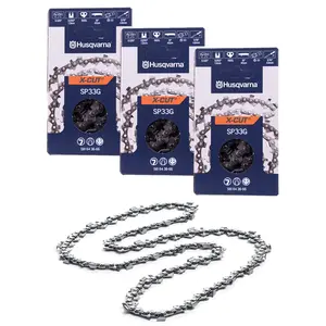 3-Pack Husqvarna 581643672 Chainsaw Chain 18" SP33G X-Cut .325 .050 72DL