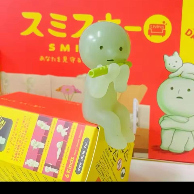 SMISKI lIVING Series Noctilucent Green Doll Blind Box Action Figures Decoration Model Toy Fans Children Gifts Random 1Pcs