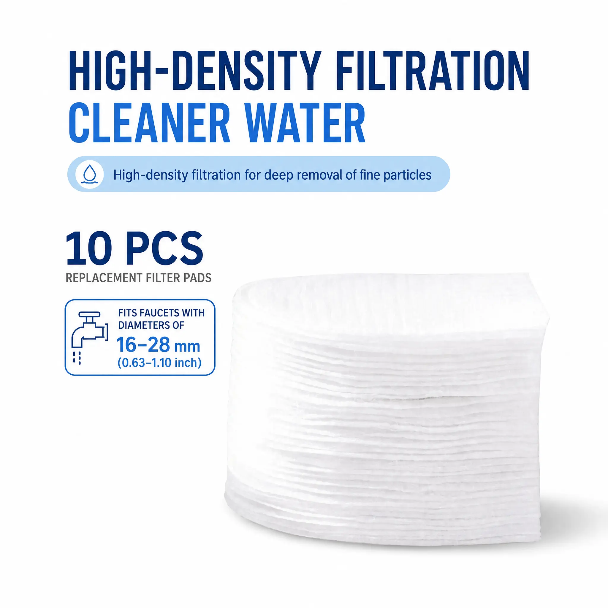 10pcs（Fits 16mm-28mm(0.63"-1.10") Faucets）