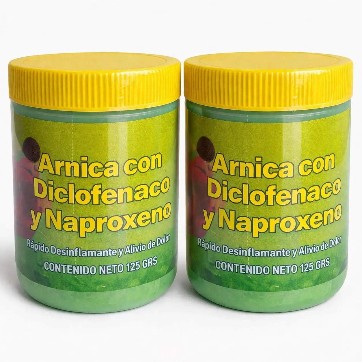 2 Pack Gel Arnica Diclo y Napro – Warming Body Massage Formula for Relaxation & Skin Care, 125 gr.