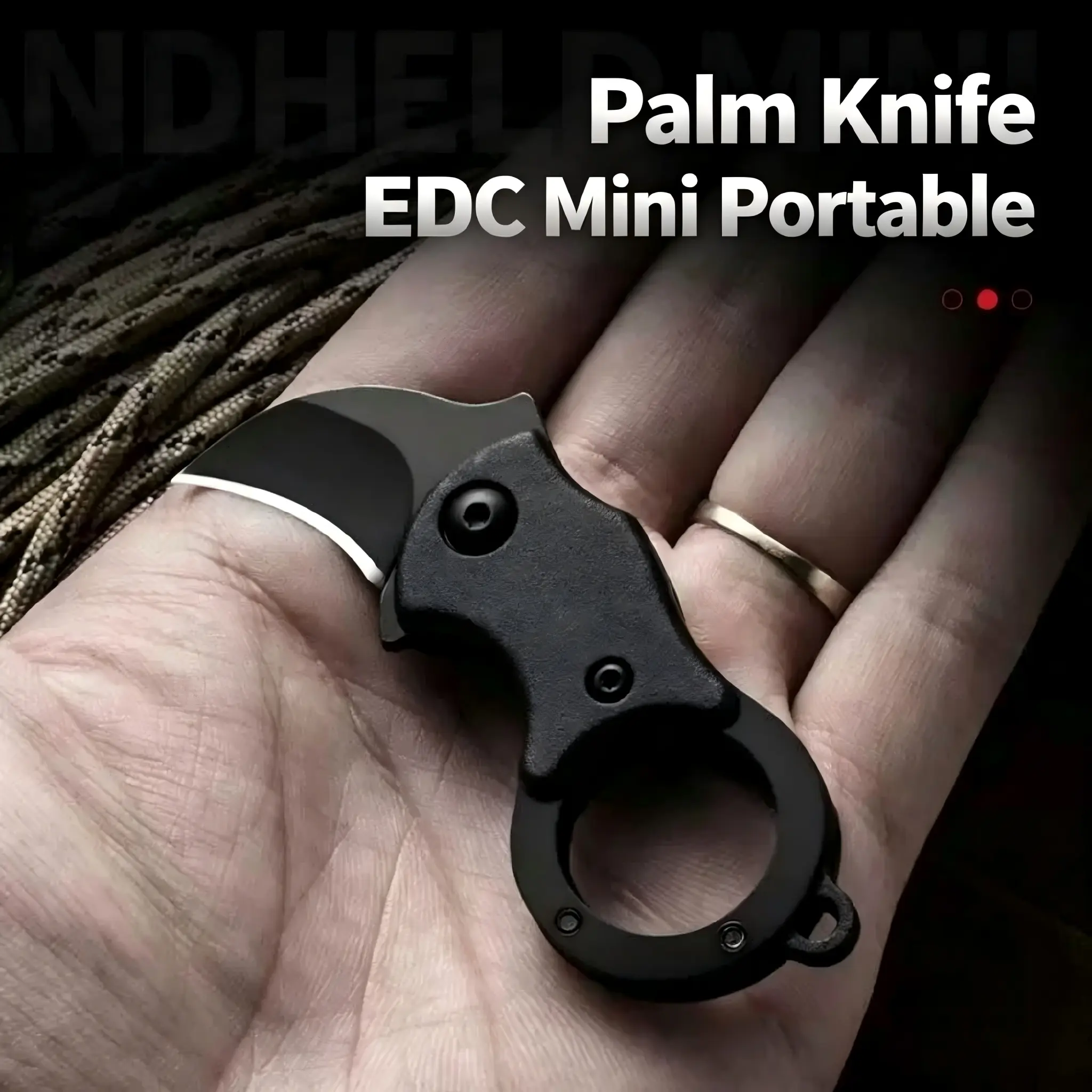Men's Small Pocket Knife Gift — Keychain-Style Box Cutter | 2.6cm Blade | Mini Folding Knife EDC Gadget | Ideal for Everyday Carry | Christmas Gift for Men sharp fruit