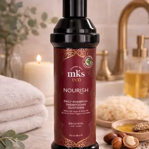 Best Sulfate-Free Shampoo for Dry & Damaged Hair (Argan Oil + Hemp Seed)- MKS eco Nourish Shampoo
