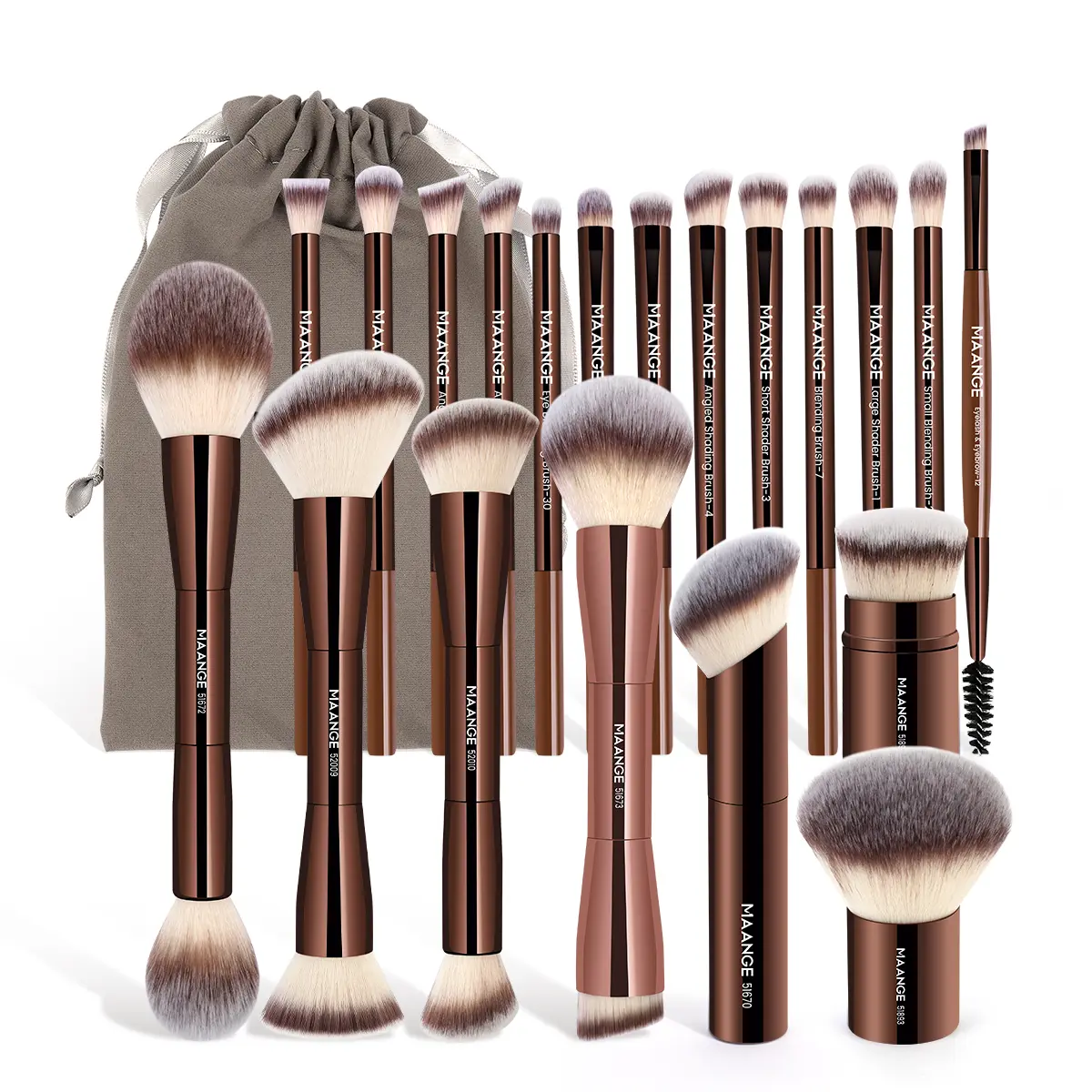 MAANGE 20PCS Makeup Brush Set D