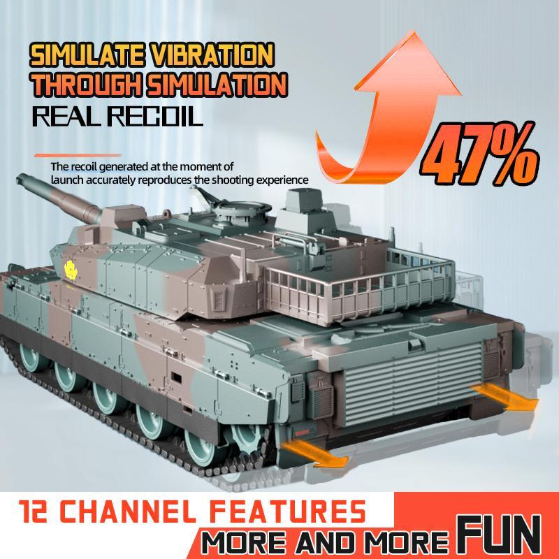 TongLi 1/24 Scale Remote Control Tank, Remote Control Tank, Toy Tank, Realistic Sound and Light Effects, Remote Control Toy Tank, Rotatable Turret, Toy for Boys Aged 8-12, Birthday Gift Toy,Toy Gifts	 Christmas gift	New Year gift Rechargeable