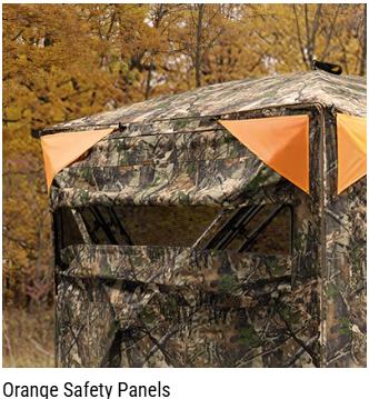 [Tidewe Hunting Winter] Tidewe Vis360 See Through Ground Blind Swing Door | 360° Camouflage Pop Up Hunting Blind for 2/3 Person | Portable Deer Blind with Orange Cover #Christmas Deal