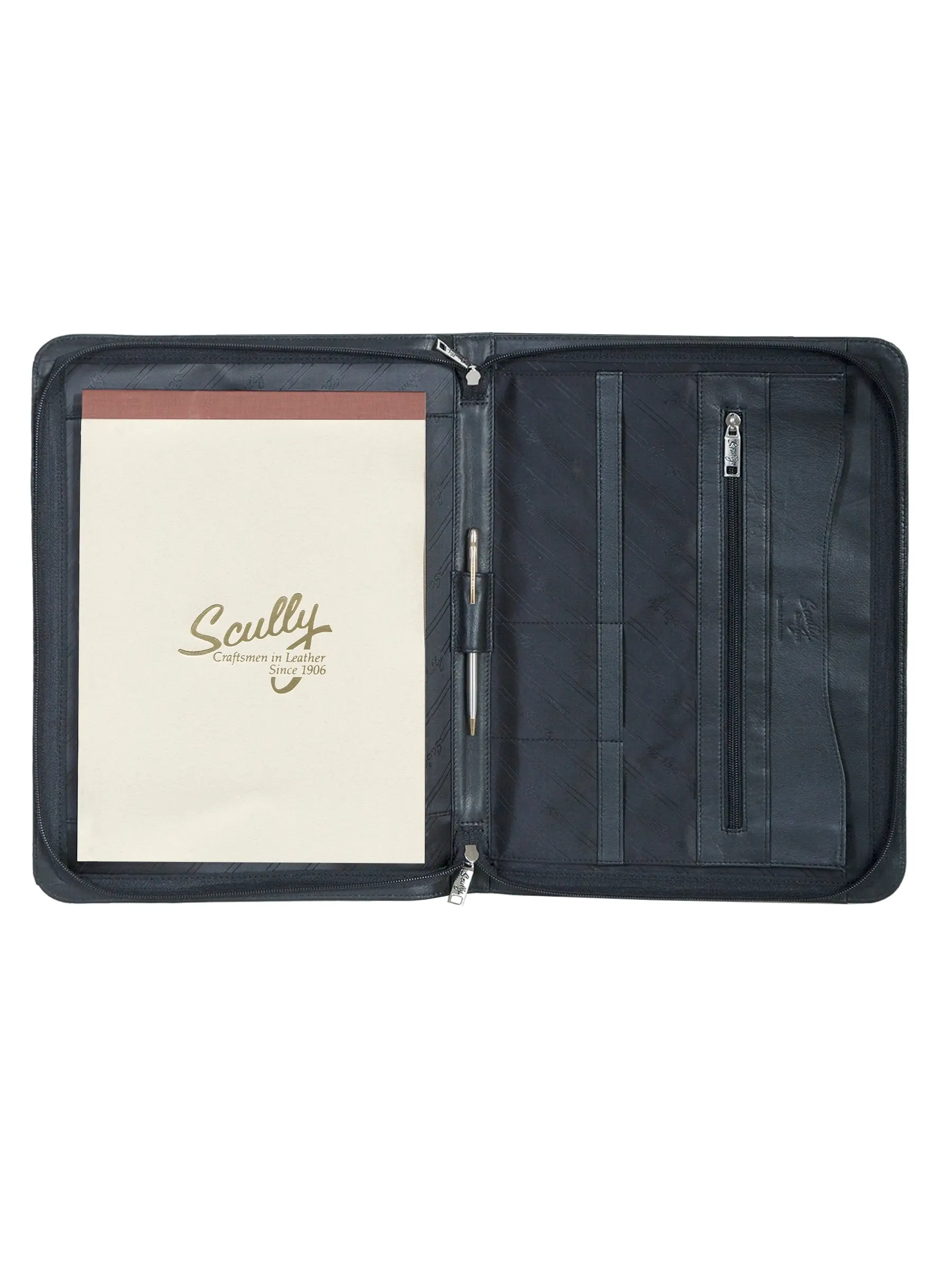 Scully Leather 3-Way Zip Document Envelope, 8.5 x 11 Inch, for Lawyers, Consultants, Daily Document Transport