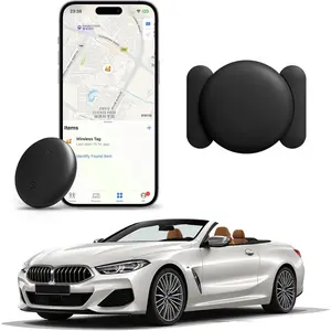 GPS Tracker for Car, Mini Tracking Device with Weatherproof Magnetic Case, No Monthly Fee, Hidden Anti-Lost Tracker, Only for iOS, Works with Apple Find My, Perfect for Keys, Luggage, Backpacks & Vehicles