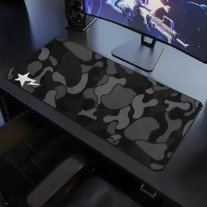 Black Camo Extra Large Hypebeast Desk Mat Keyboard Mouse Pad | E-Sports Desk Mat | Desk Decor for Gamers | Boys' Rooms Gift large mousepad