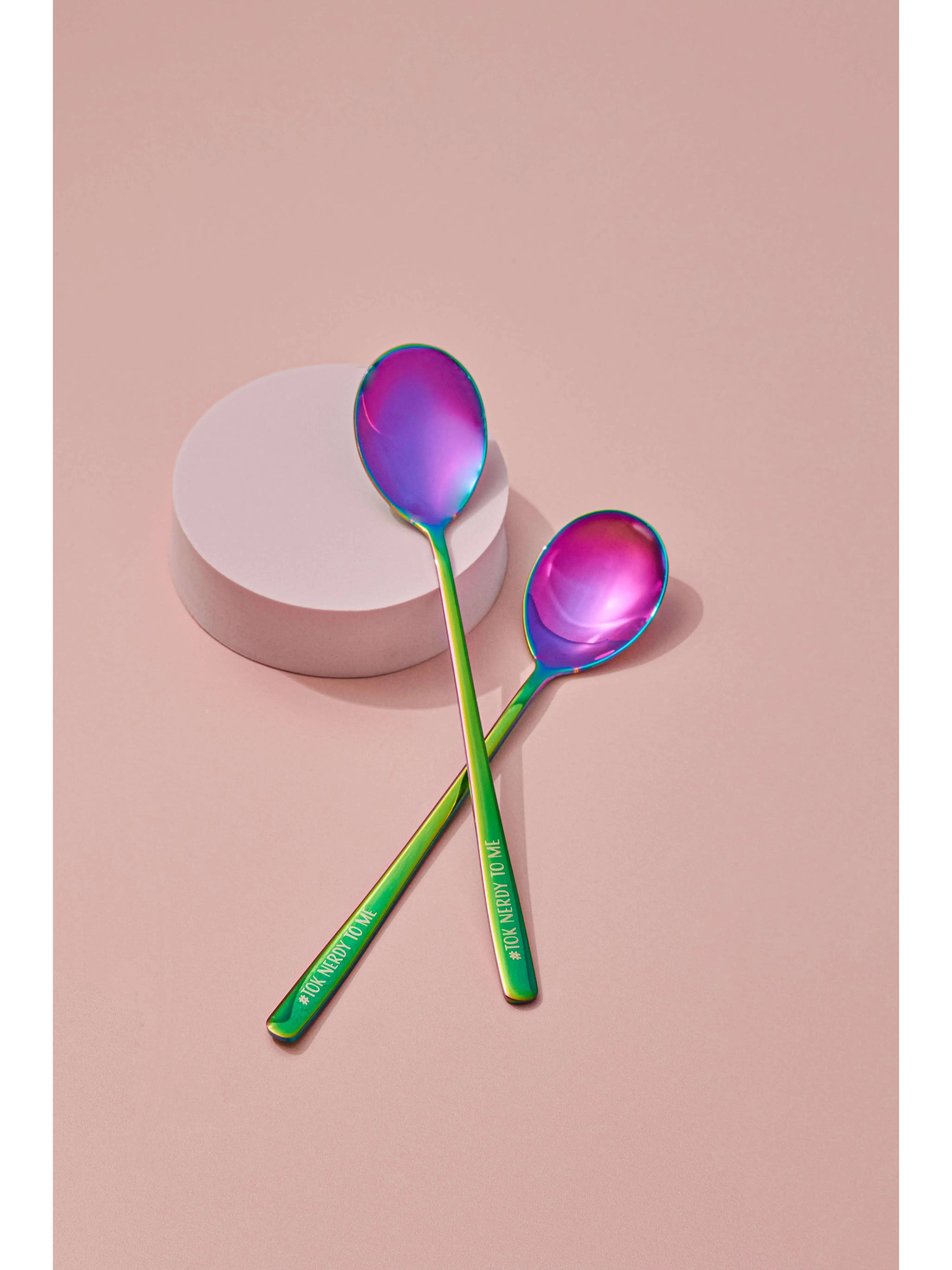 Rainbow TikTok Peanut Butter Spoon