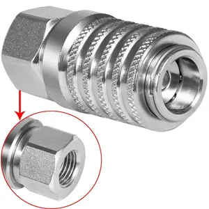 PD242 Series PD Steel Test Port and Diagnostic Equipment Quick Coupler w/ Female for Diagnostic Equipment Internal Pipe Thread, PD Test Port Quick Coupler PD242 Series for Diagnostic Equipment Internal Pipe