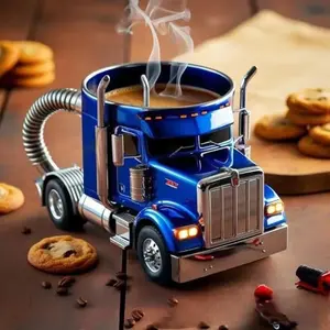 New Truck Coffee Cup Design Decorative Ornament Mug Home Garden Decoration Stainless Steel, Stylish Drinkware Accessory