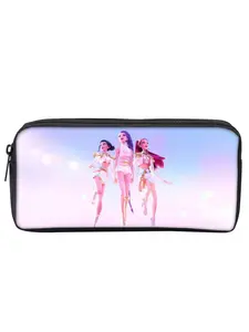 Demon Hunter Girl Group Pattern Printed Single-Layer Pencil Case