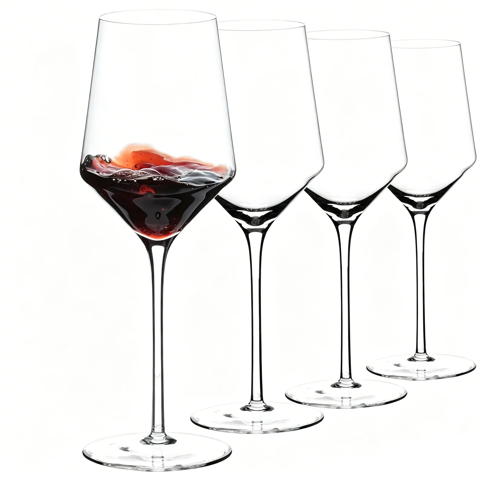 Wine Glasses Set of 4, 15 oz Premium Crystal Wine Glassware Hand Blown,Thin Rim,Long Stem,Perfect for Red or White,Daily Use,Unique Wedding Anniversary or Birthday Gift, Wine Lover Gifts