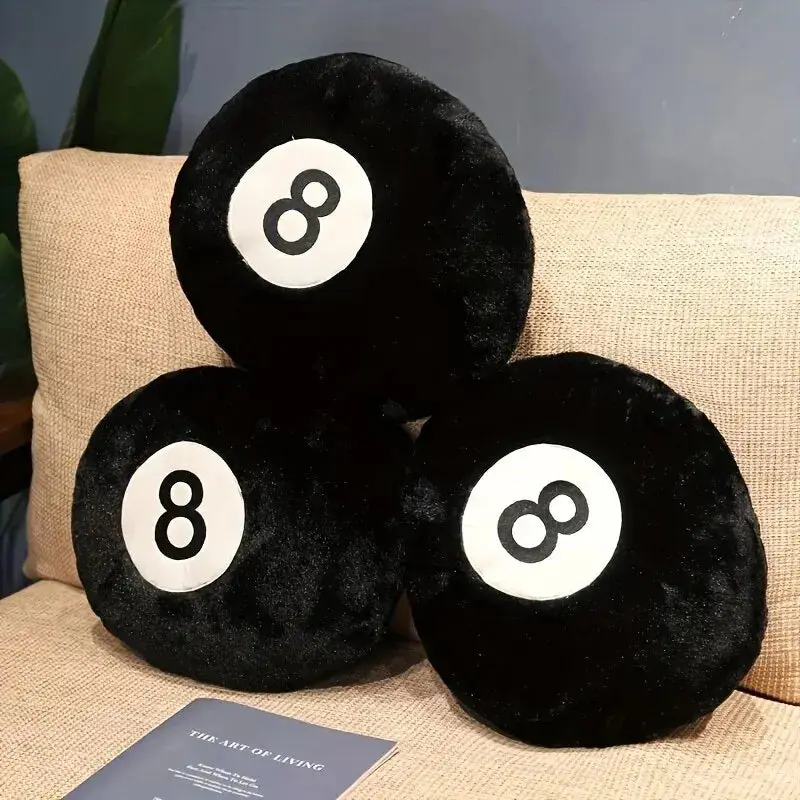 8-Ball Novelty Pillow, Soft Furnishings Bedding Linen Reading Pillow