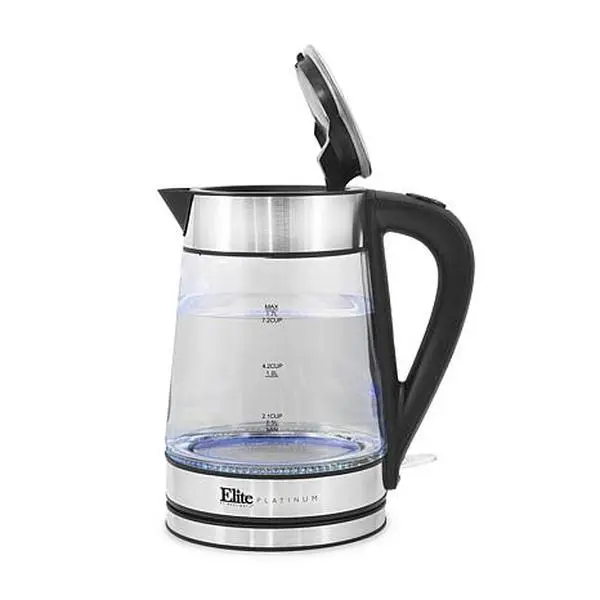 Elite Platinum 1.8-Quart Cordless Glass Kettle