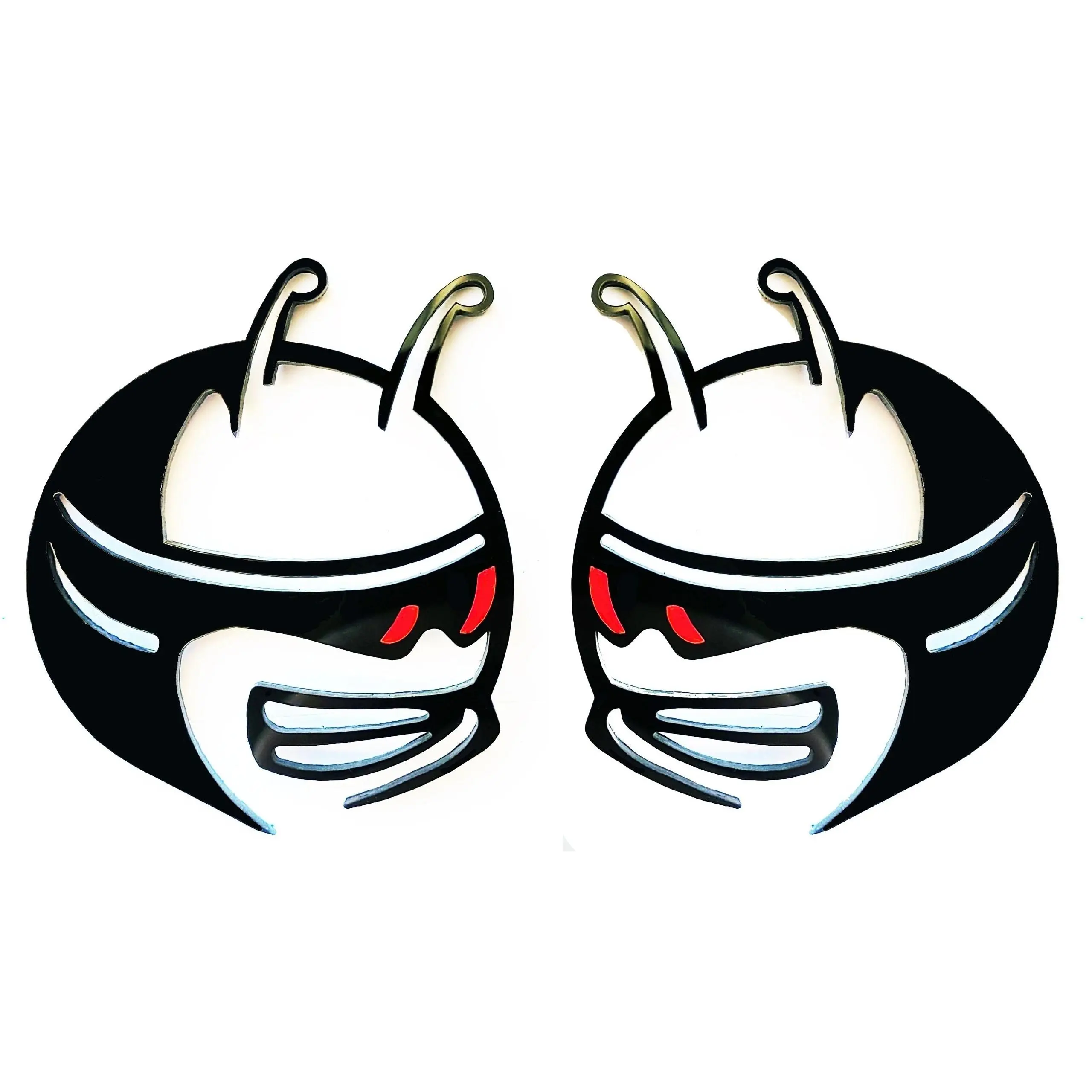 2x Custom Fender Emblem Badges Redeye for Scat Pack Dodge Challenger Charger SRT