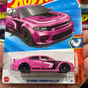 Pink Dodge Charger Hell Cat  Diecast car 1:64 scale
