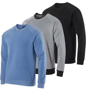 3 Pack: Men's Soft Plush Fleece Crewneck Sweatshirt - Athletic Pullover Sweater (Available In Big & Tall)