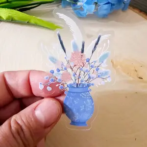 Dandelion Flower Sticker, Floral Decal, Car Sticker, Laptop Decal, Nature Lover Gift Accessories Cover Decorative Ornaments Tiles Sticker Decoration