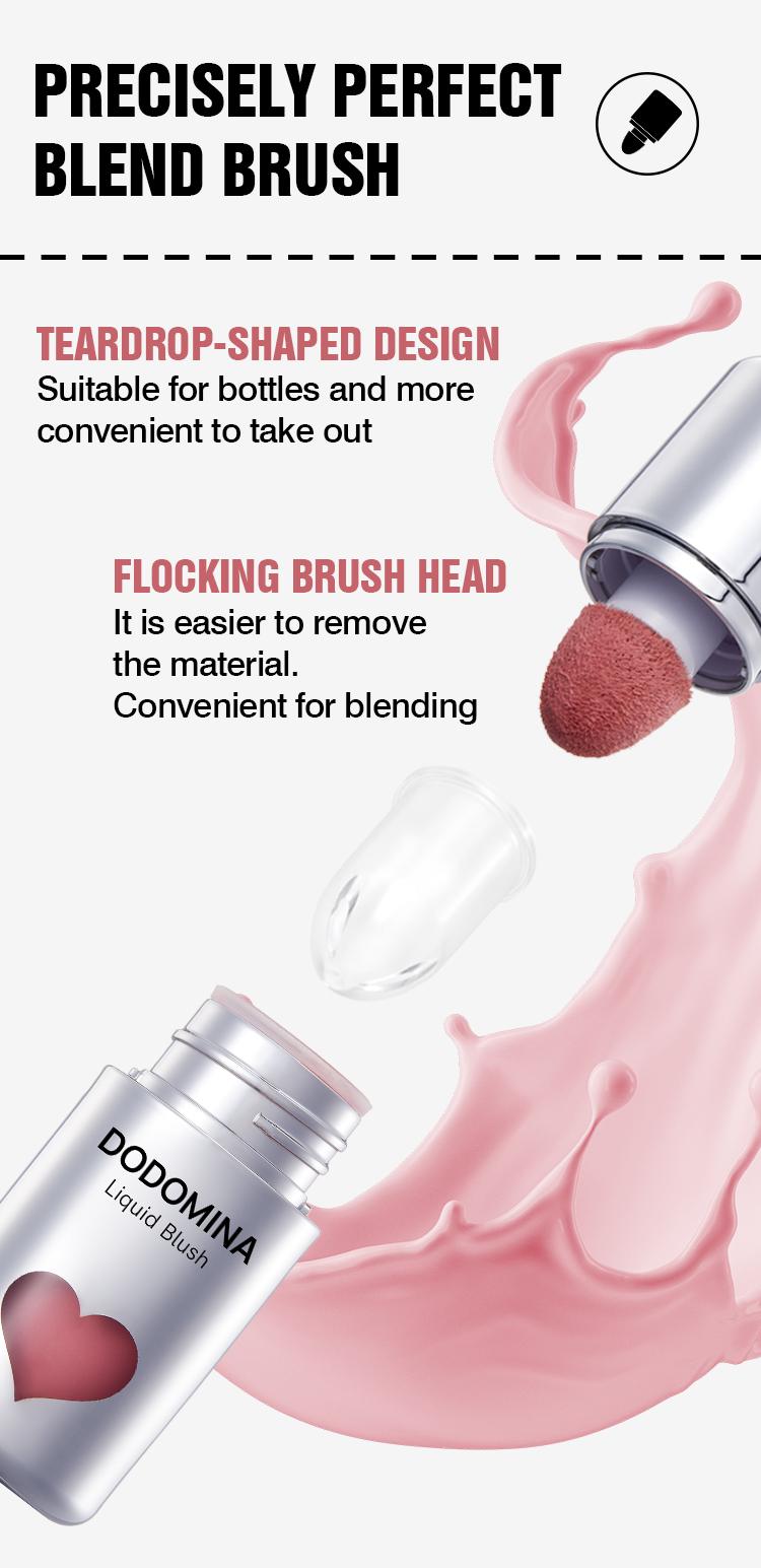 DODOMINA Water Velvet Liquid Blush – Liquid-to-Powder Natural Flush Multi-Use Makeup for Cheeks Eyes Lips, Silky-Smooth Blendable Blush for Women  Set Glitter Waterproof Pearlescent shipping free Pink matte lips girly items Primer Long-Lasting red