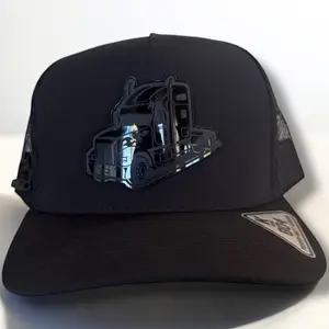 Hat Trucker Driver Logo SnapBack Cap Black Plate Logo - Classic Trucker Design, Adjustable Fit, Cotton Material, Versatile Style