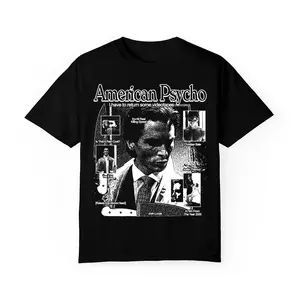 American Psycho Vintage Graphic Tee, Retro Y2K Horror T-Shirt, Patrick Bateman Unisex Streetwear, Cult Classic Movie Tee, Aesthetic Grunge Outfits Men, Gift for Him Her Fans