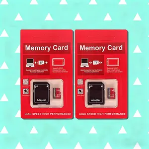 Memory card with adapter, micro TF Micro SD card, compatible with home projectors for video, compatible with tablets for data, PC storage, supports dashboard camera images