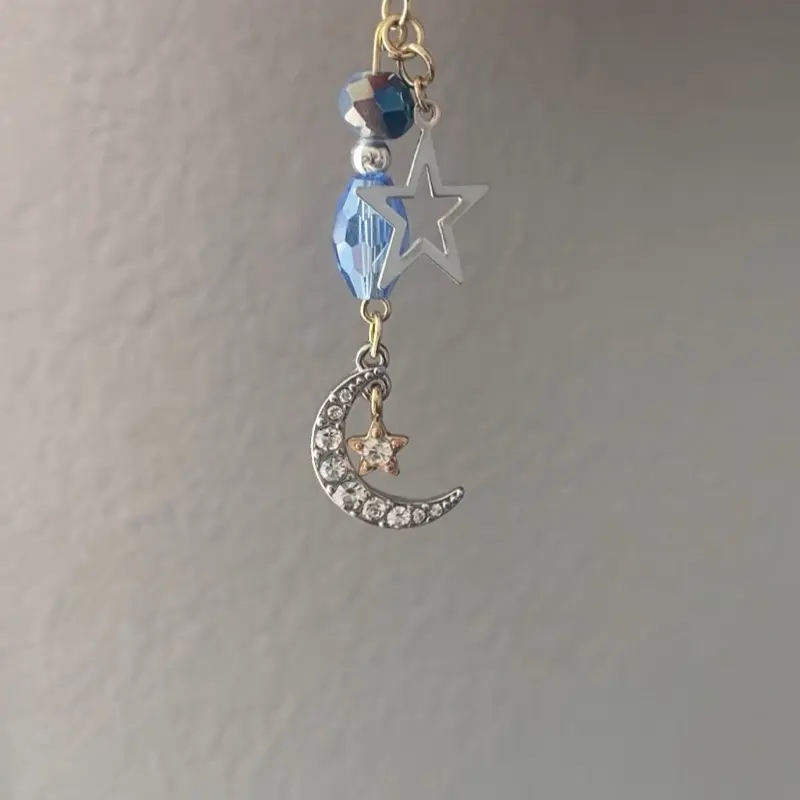 Velaris Kindle Charm - Decorative Star Design with Silver Accents and Pendant Attachment