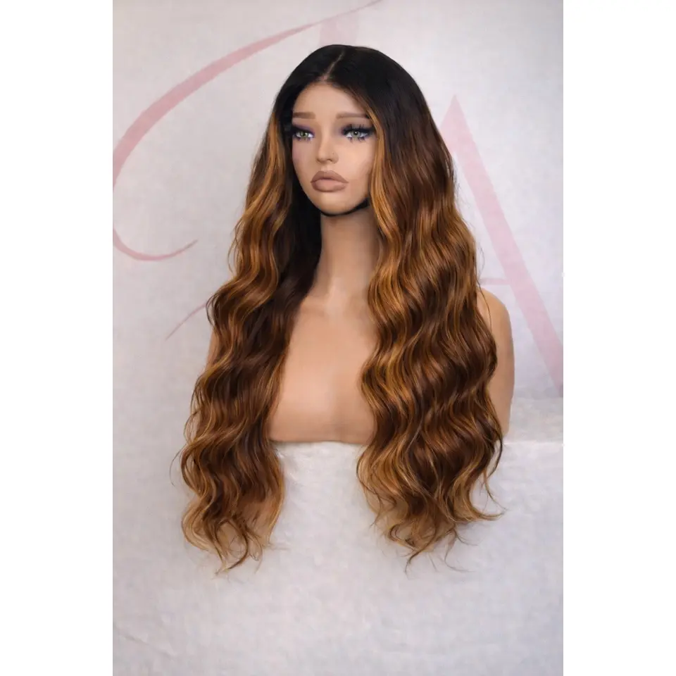 13x4 HD highlighted wig A-10 (Customized)
