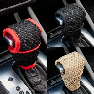 Universal Protective Covers for Gear Shift Knobs, Designed to Provide a Non-Slip Grip for Automatic Car Interiors