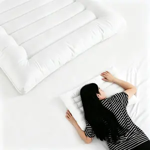 HOMBYS Ultra Thin Sleeping Pillow – Soft Flat Pillow for Back & Stomach Sleepers, Low Profile Neck Support Pillow -- fern recovery squishy