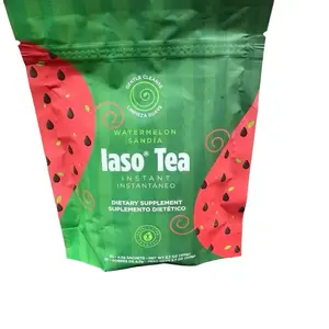 Laso Watermelon Sandia Instant Tea - 25 Sachets 4.2g Each - Gentle Cleanse Supplement - Dietary Supplement