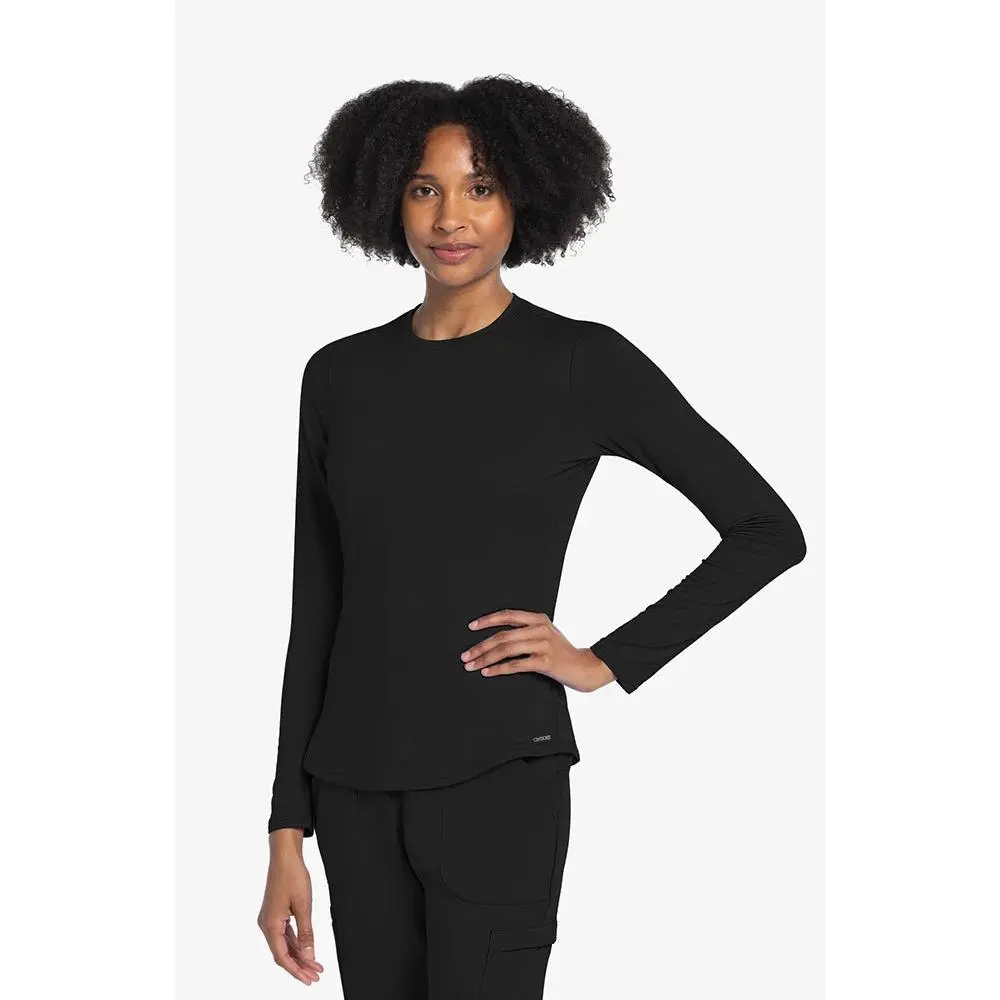 Cherokee Women's Long-Sleeve Breathable Comfortable Knitwear Top, Underscrub Pullover Cherokee Women's Long-Sleeve Breathable Comfortable Knitwear Top, Underscrub Pullover